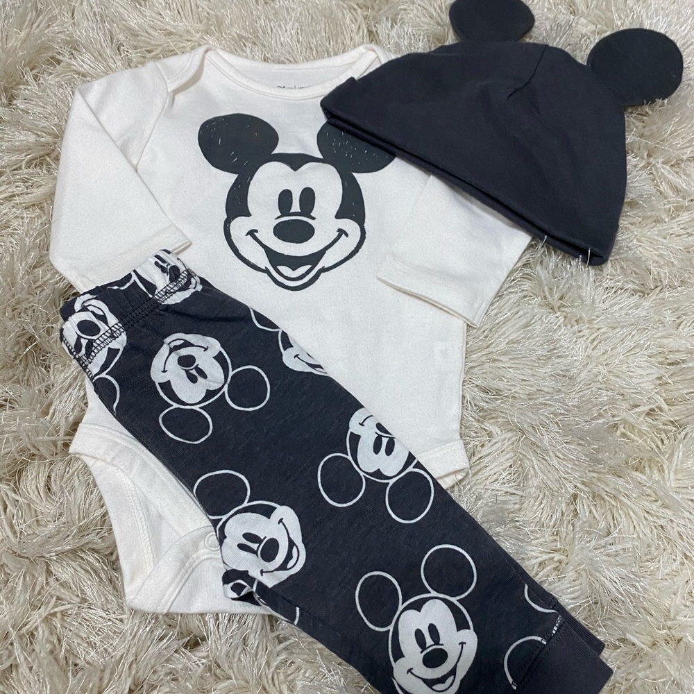 Baby boy 3 months Mickey Mouse 3 piece set